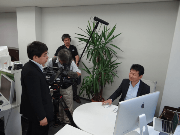 NHK BS1 Biz+ サンデーの取材